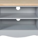 vidaXL Meuble TV Gris 120 x 30 x 40 cm Bois