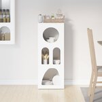 vidaXL Buffet Blanc brillant 40 x 35 x 100.5 cm Bois d'ingénierie