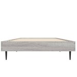 vidaXL Cadre de lit sonoma gris 75x190 cm bois d'ingénierie