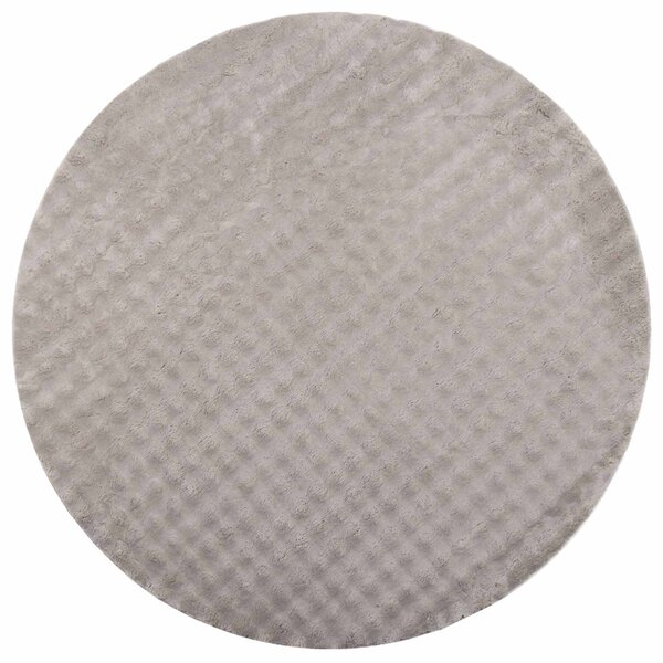 vidaXL Tapis de surface Rond HUARTE Sable Ø 160 CM Polyester