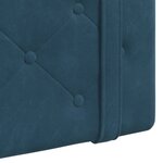 vidaXL Tête de lit suspendue Bleu Velours