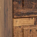 vidaXL Cabinet de chevet avec tiroir Bois ancien 62 x 34 5 x 44 5 cm