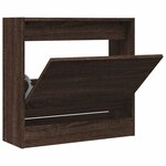 vidaXL Armoire à chaussures chêne marron 60x21x57 cm bois d'ingénierie
