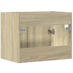 vidaXL Armoire d'évier Chêne sonoma 60x38 5x46 cm Aggloméré