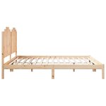 vidaXL Cadre de lit extra long sans matelas 200x220 cm bois massif