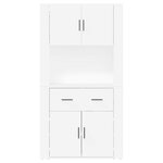 vidaXL Buffet haut Blanc Bois d'ingénierie