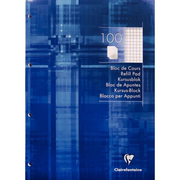 Bloc de cours 5x5 90 g A4 CLAIREFONTAINE