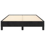 vidaXL Cadre de lit sans matelas noir 120x190 cm velours