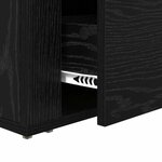 vidaXL Cabinet de chevet Chêne noir 60 x 36 x 45 cm Bois d'ingénierie