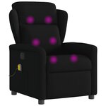 vidaXL Fauteuil de massage inclinable Noir Tissu