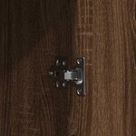 vidaXL Table de Toilette Marron 102 x 33 x 135 cm Bois d'ingénierie