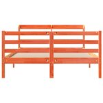 vidaXL Cadre de lit sans matelas cire marron 150x200cm bois pin massif