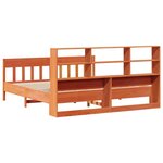 vidaXL Cadre de lit sans matelas cire marron 200x200cm bois pin massif