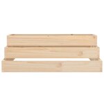 vidaXL Jardinière 80x80x27 cm Bois massif de pin