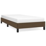 vidaXL Cadre de lit Marron foncé 80x200 cm Tissu