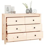 vidaXL Armoire latérale 100x40x72 cm Bois de pin massif