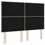 vidaXL Tête de lit LED avec bandes LED Crème 160 cm tissu
