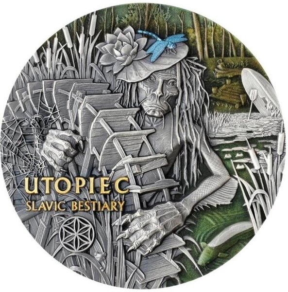 Pièce de monnaie en Argent 2000 Francs g 93.3 (3 oz) Millésime 2024 Slavic Bestiary UTOPIEC