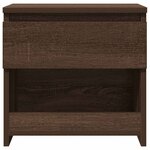 vidaXL Table de chevet Chêne marron 40x30x39 cm Bois d'ingénierie