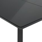 vidaXL Ensemble à manger de jardin coussins 5Pièces Noir Résine tressée