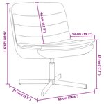 vidaXL Chaise pivotante Vert foncé 63 x 75 x 76 cm tissu