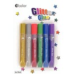 Colle pailletée Artline de 10 ml couleurs vives assorties boite de 6