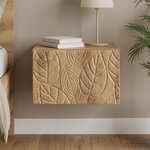vidaXL Cabinet de chevet mural Chêne artisanal 49 x 34 5 x 20 cm