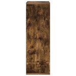 vidaXL Buffet avec tiroir Chêne fumé 25 5 x 22 x 69 5 cm