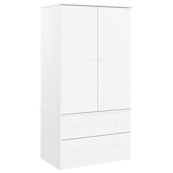 vidaXL Garde-robe ALTA blanc 90x55x170 cm bois massif de pin