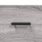 vidaXL Buffet haut Sonoma gris 69 5x34x180 cm Bois d'ingénierie