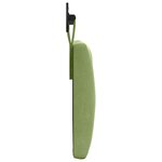 vidaXL Tête de lit suspendue Avec lumière LED Vert clair Velours