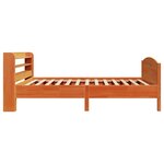 vidaXL Cadre de lit sans matelas cire marron 90x200 cm bois pin massif