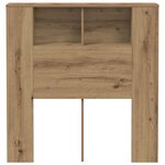 vidaXL Armoire de tête de lit chêne artisanal 100x18 5x102 5 cm