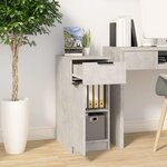 vidaXL Armoire de bureau Gris béton 33 5x50x75 cm Bois d'ingénierie