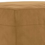 vidaXL Ensemble de canapés 3 Pièces marron velours