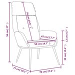 vidaXL Chaise de relaxation Gris clair Similicuir daim