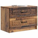 vidaXL Cabinet de chevet avec tiroir Bois ancien 62 x 34 5 x 44 5 cm