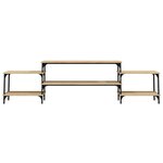 vidaXL Meuble TV chêne sonoma 197x35x52 cm bois d'ingénierie