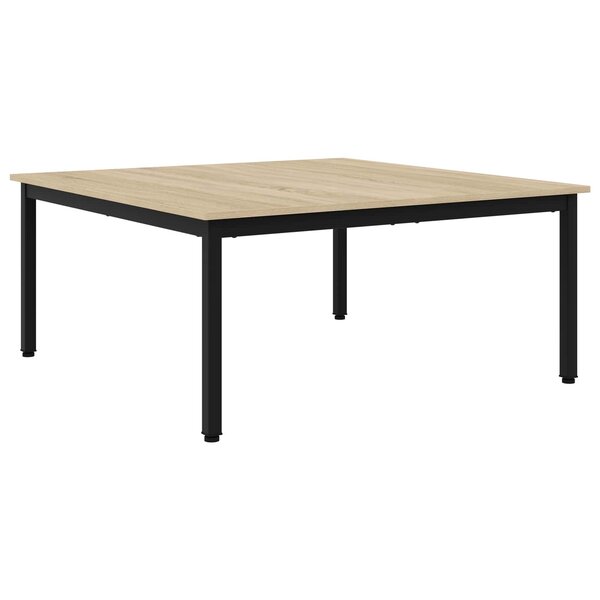 vidaXL Table basse Sonoma 100 x 100 x 45 cm Bois d'ingénierie