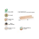 Étagère en pin kit line 40 cm