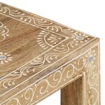 vidaXL Tables d'appoint peintes à la main 2Pièces Bois de Manguier solide