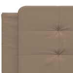 vidaXL Lit avec matelas cappuccino 200x200 cm similicuir