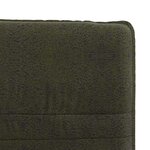 vidaXL Chaises à manger lot de 4 vert armée similicuir daim