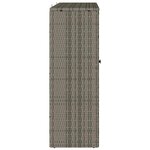 vidaXL Armoire de rangement avec stockage Gris 100 x 36 x 102 cm Rotin