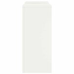 vidaXL Support de Plante 2 Pièces Blanc 24 x 24 x 55 cm Acier