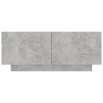 vidaXL Meuble TV Gris béton 100x35x40 cm Bois d'ingénierie