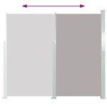 vidaXL Auvent latéral rétractable de patio 170x300 cm Gris