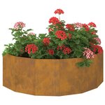 vidaXL Jardinière Rouillé 120 x 60 x 35 cm