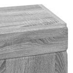 vidaXL Armoire murale de salle de bain avec étagère TULUM Gris Sonoma