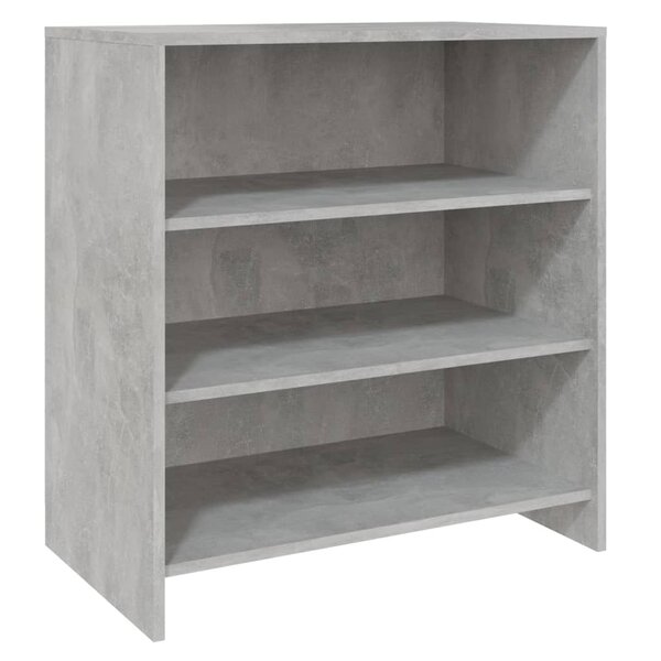 vidaXL Buffet Gris béton 70x40 5x75 cm Bois d'ingénierie